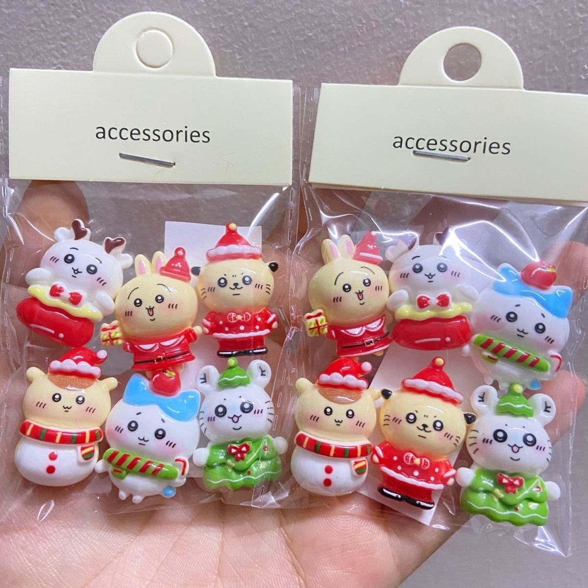 Crafting Resin - hristmas Solid Color Chiikawa Resin Removable