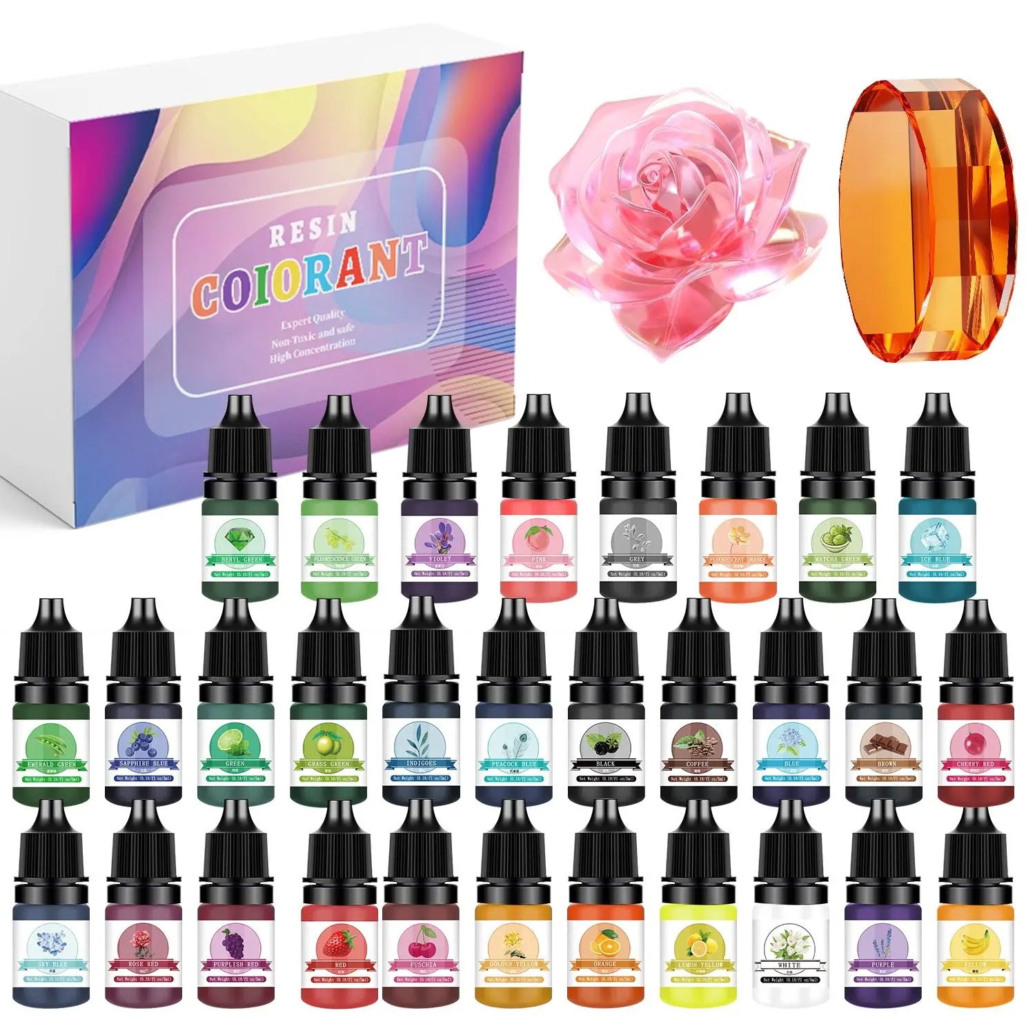 30Colors 5ml Epoxy Resin Pigme - огляд і ціна Epoxy Uv Resin Kit