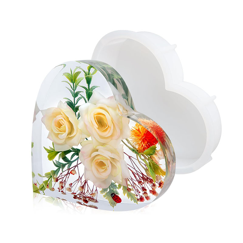 Large Heart Epoxy Resin Mold F - огляд і ціна Flower Preservation Resin