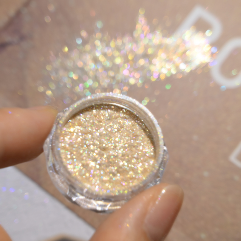 Super Shiny Gold Opal Nail Pow - огляд і ціна Gold Foil Flakes