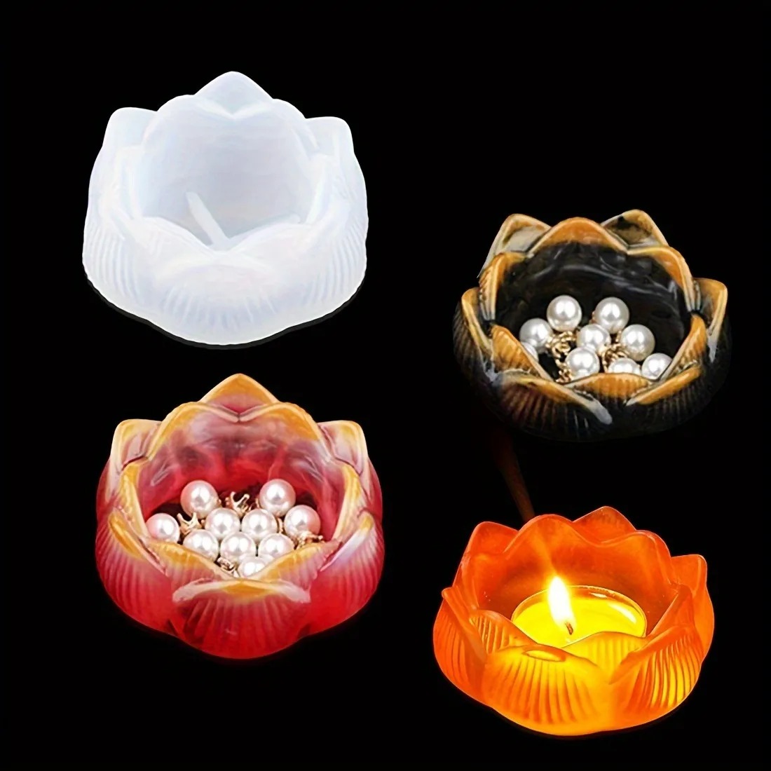 1pc DIY Lotus Flower Silicone  - огляд і ціна Flower Preservation Resin