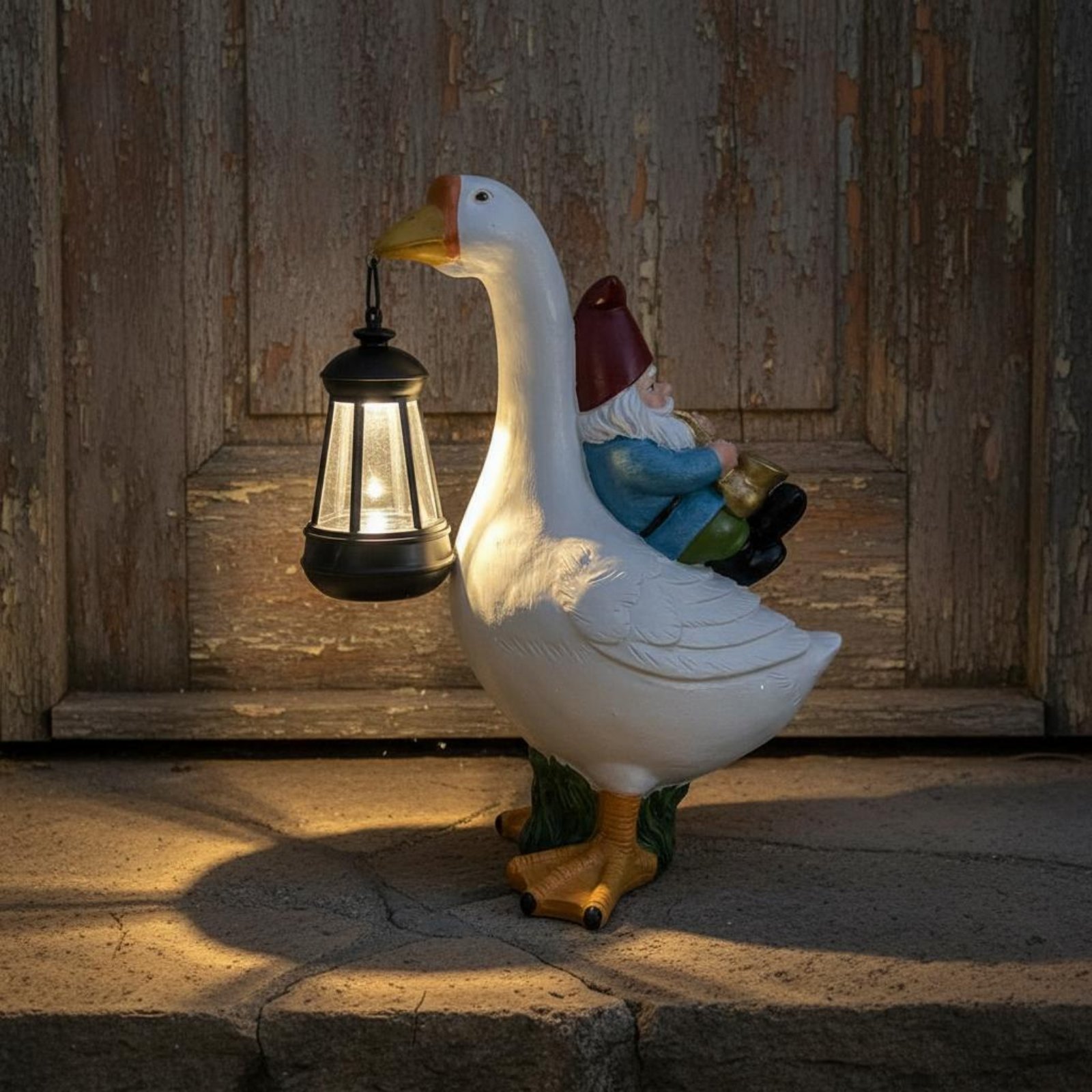Gnome Riding Goose Statue Weat - огляд і ціна Crafting Resin
